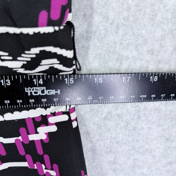 Cato Dress Womens Sz 8 Black Pink White Pockets Sleeveless Abstract Print Belt - Picture 13 of 16